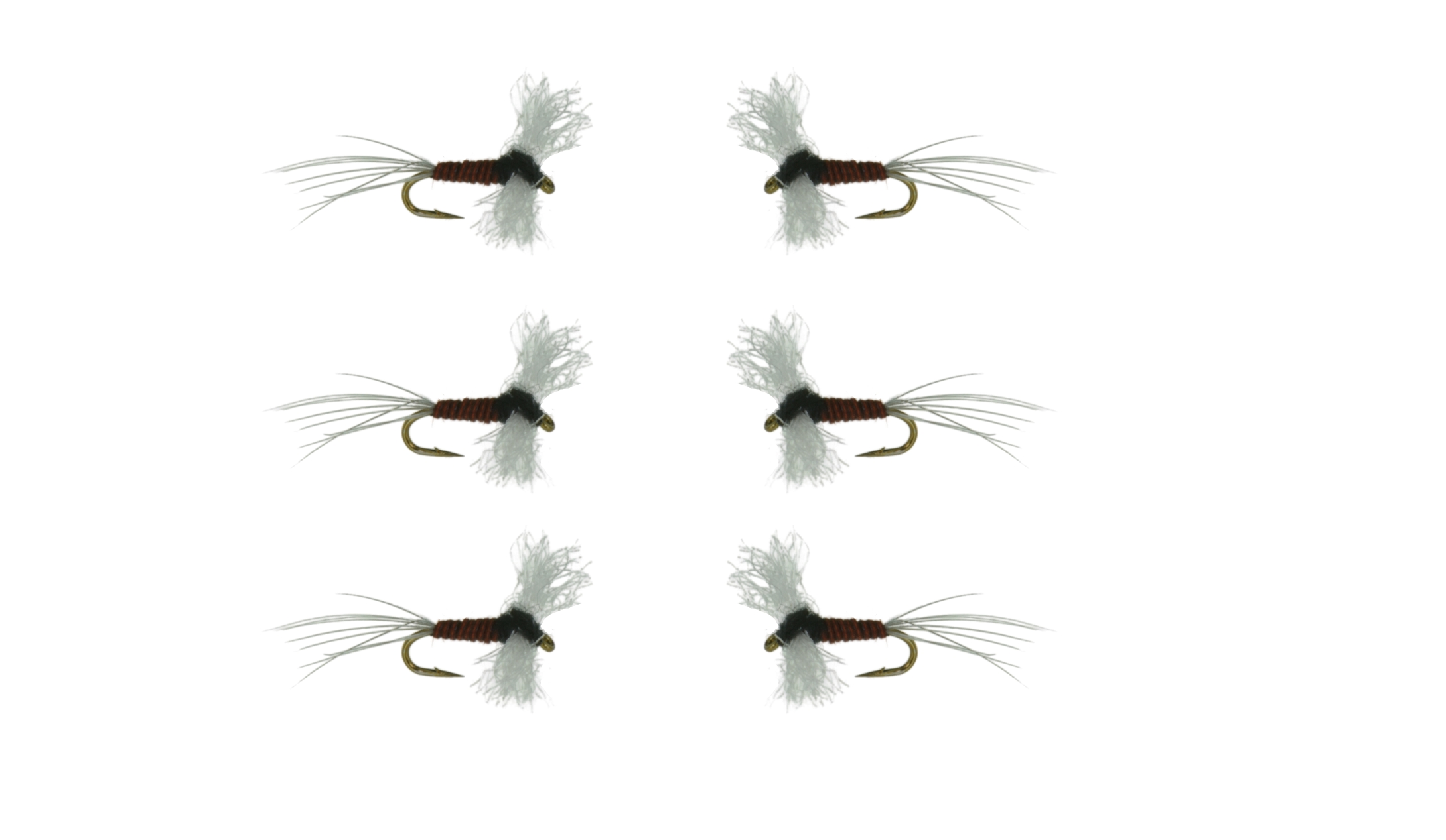 Trico Male Poly Spinner 6 Pack Fly Fishing Flies For Less DiscountFlies